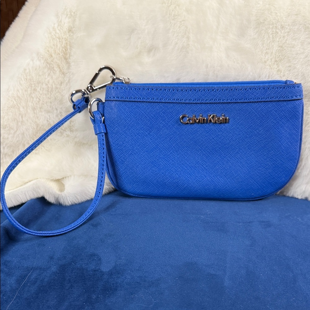 Calvin Klein Vibrant Blue Wristlet